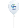 9" Qualatex Round Standard Color Latex Balloon (3-5 Color Imprint)